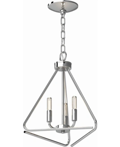 Volume Lighting Augusta 3-light Mini Hanging Chandelier In Silver