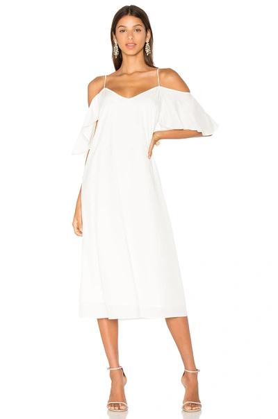 Blaque Label Cold Shoulder Sun Dress In White