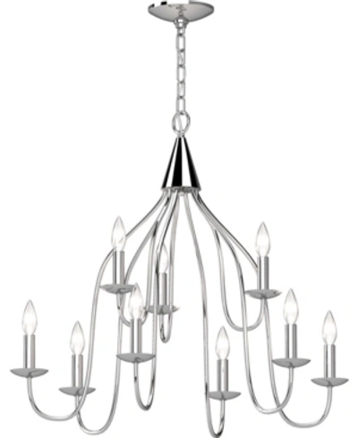 Volume Lighting Windsor 9-light Hanging Chandelier In Chrome