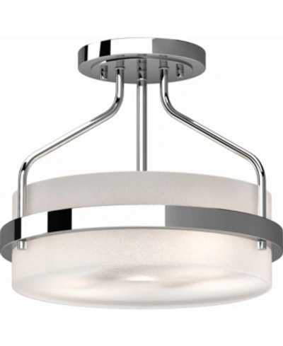 Volume Lighting Emery 2-light Semi-flush Mount Ceiling Fixture In Chrome