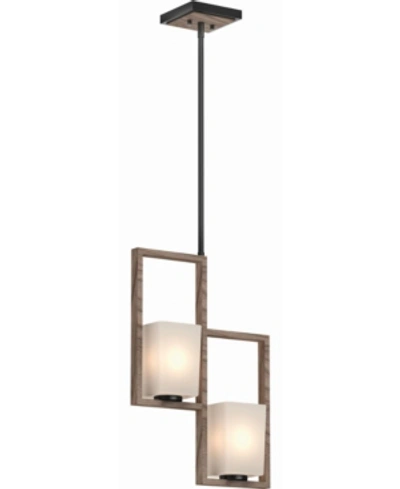 Volume Lighting Paxton 2-light Mini Chandelier In Taupe