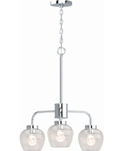 Volume Lighting Aria 3-light Hanging Chandelier In Silver