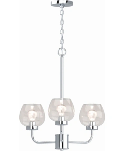 Volume Lighting Aria 3-light Hanging Chandelier In Silver