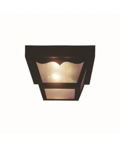 Volume Lighting 2-light Flush Mount Ceiling Fixture In Black