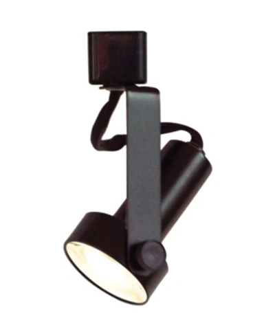 Volume Lighting 1-light Integrated Led Mini Adjustable Step Cylinder Track Head In Black