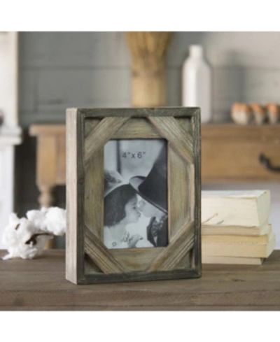 Vip Home & Garden Wood Photo Frame In Brown