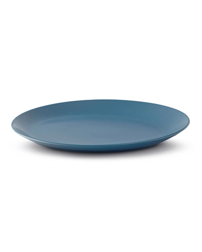 Nambe Orbit Stoneware Platter In Aurora Blue