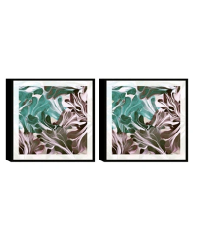 Chic Home Decor Cavali 2 Piece Framed Canvas Wall Art Abstract Design -23" X 46" In Open Misce