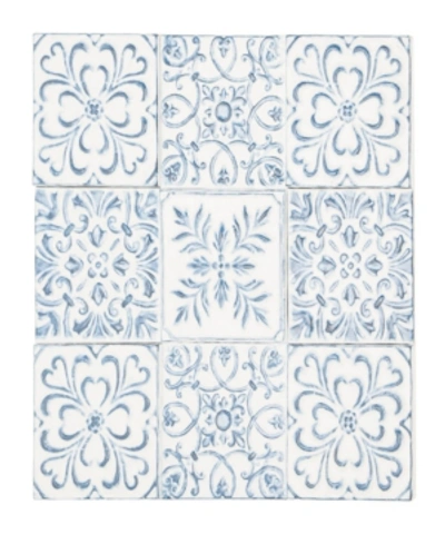 Rosemary Lane Traditional Metal Wall Art Decor In Blue