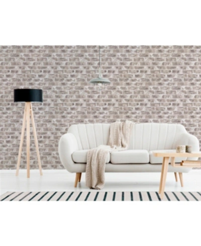 Brewster Home Fashions Jomax Warehouse Brick Wallpaper In Grey