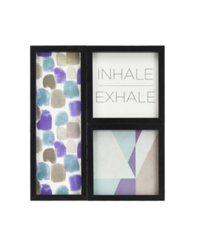 Brewster Home Fashions Inhale Exhale Gallery Wall Art In Blue