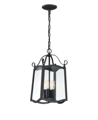 Designer's Fountain Designers Fountain Glenwood 4 Light Outdoor Hanging Lantern In Black