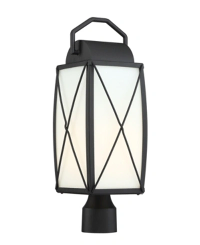 Designer's Fountain Designers Fountain Fairlington 1 Light Outdoor Post Lantern In Black