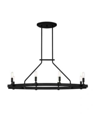 Designer's Fountain Designers Fountain Fiora 8 Light Linear Chandelier In Black