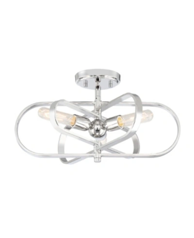 Designer's Fountain Designers Fountain Kenzo 3 Light Semi-flush In Chrome