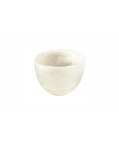Nashi Home Deep Small Bowl In White Swirl