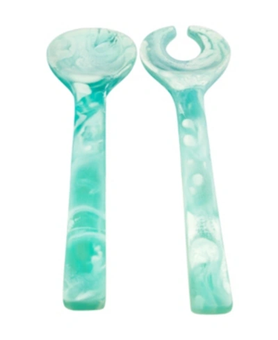 Nashi Home Classical Servers In Aqua Swirl