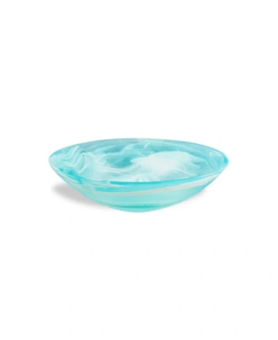 Nashi Home Everyday Small Bowl In Aqua Swirl