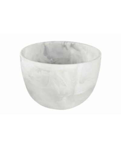 Nashi Home Deep Medium Bowl In White Swirl