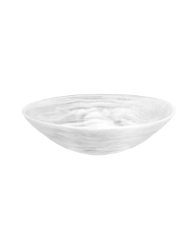 Nashi Home Everyday Medium Bowl In White Swirl