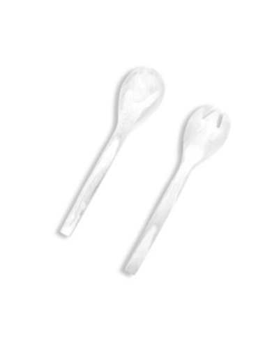 Nashi Home Everyday Servers In White Swirl