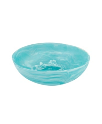 Nashi Home Wave Bowl Large In Aqua Swirl