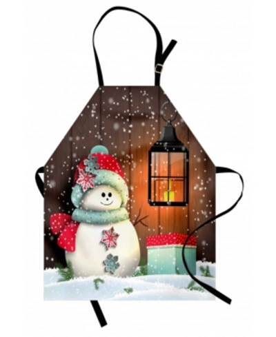 Ambesonne Christmas Apron In Red