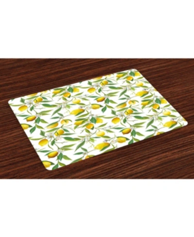 Ambesonne Nature Place Mats, Set Of 4 In Multi