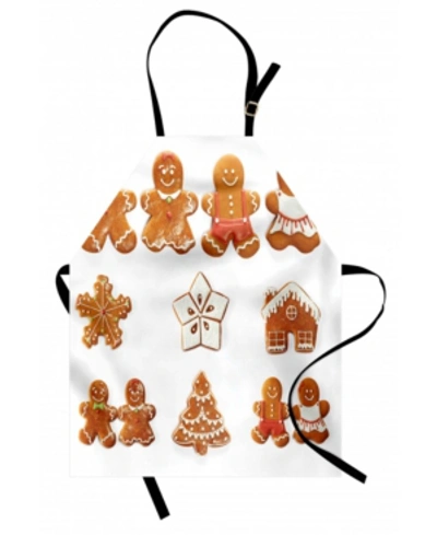 Ambesonne Gingerbread Man Apron In Multi