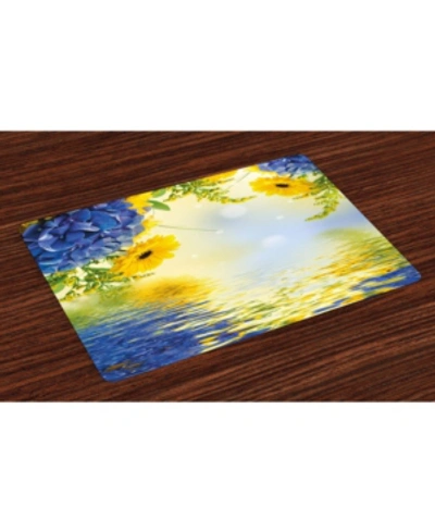 Ambesonne Place Mats, Set Of 4 In Multi