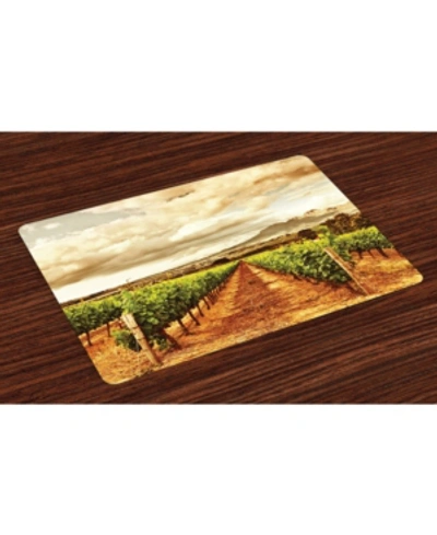 Ambesonne Country Place Mats, Set Of 4 In Multi