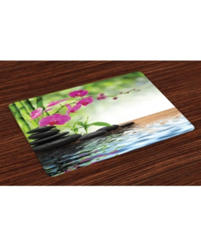 Ambesonne Spa Place Mats, Set Of 4 In Multi