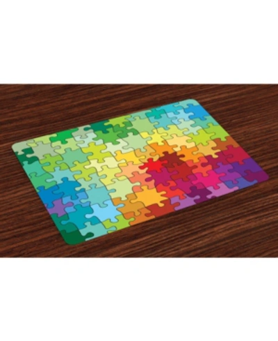 Ambesonne Abstract Place Mats, Set Of 4 In Multi