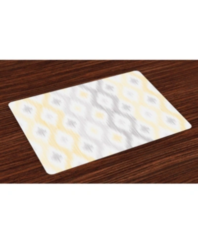 Ambesonne Place Mats, Set Of 4 In Multi