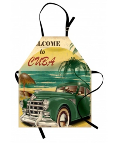 Ambesonne Retro Apron In Red