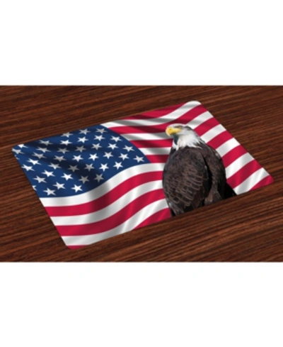 Ambesonne Eagle Place Mats, Set Of 4 In Multi