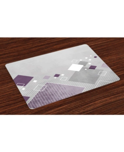 Ambesonne Abstract Place Mats, Set Of 4 In Multi