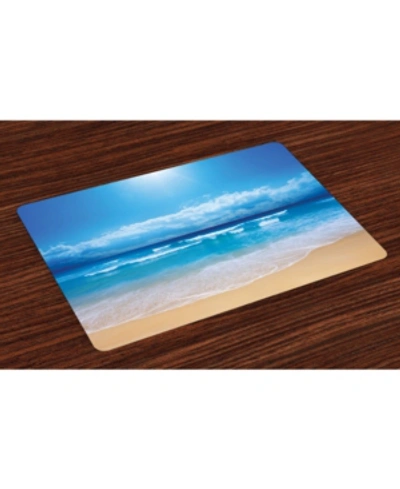 Ambesonne Beach Place Mats, Set Of 4 In Sand