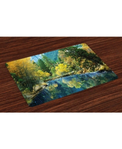 Ambesonne Nature Place Mats, Set Of 4 In Green