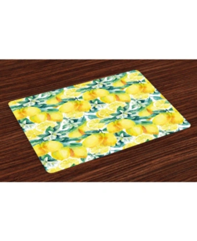 Ambesonne Modern Place Mats, Set Of 4 In Multi