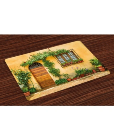 Ambesonne Italy Place Mats, Set Of 4 In Multi