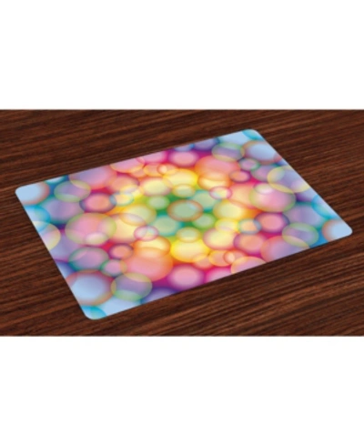 Ambesonne Modern Place Mats, Set Of 4 In Multi