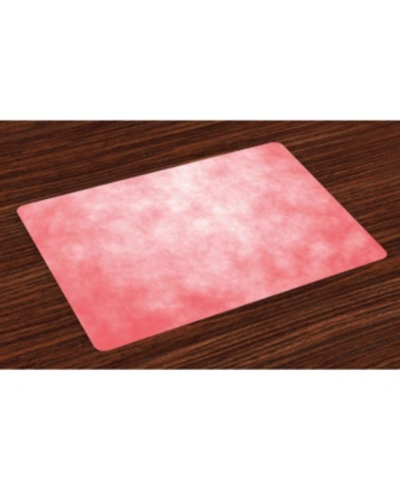Ambesonne Coral Place Mats, Set Of 4