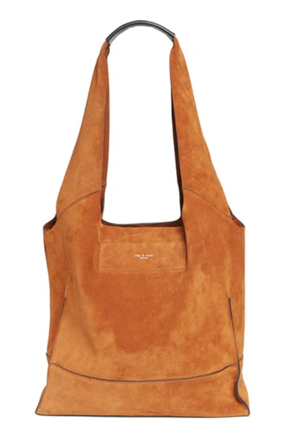 Rag & Bone Walker Suede Tote - Brown In Tan