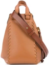 Loewe Medium Hammock Calfskin Leather Shoulder Bag In Tan