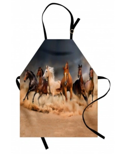 Ambesonne Horse Apron In Blue