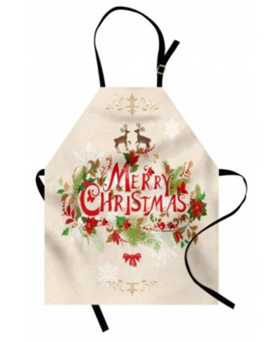 Ambesonne Christmas Apron In Brown