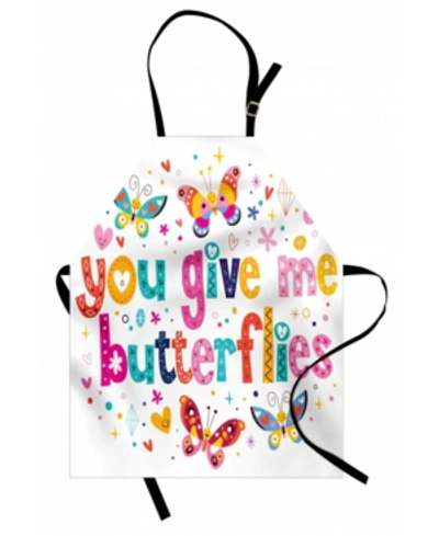 Ambesonne Butterfly Apron In Black