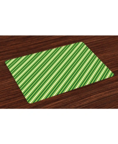 Ambesonne Geometric Place Mats, Set Of 4 In Multi
