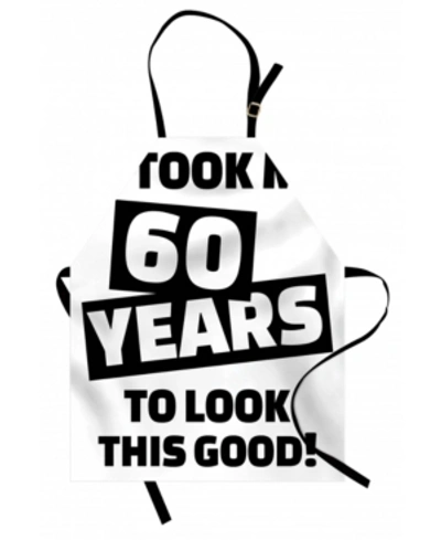 Ambesonne 60th Birthday Apron In Ivory
